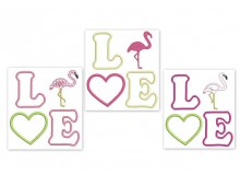 Stickdatei - Love Flamingo